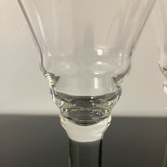 Modern Style Cocktail/Liquor Thick Stem Small Glass Set of 2 - Picture 4 of 5